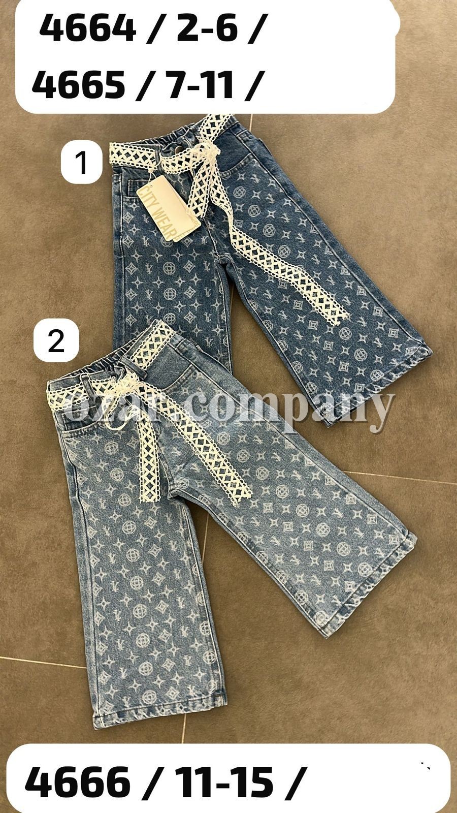 Джинсы Для Девочки City Wear (2-3-4-5-6лет) 