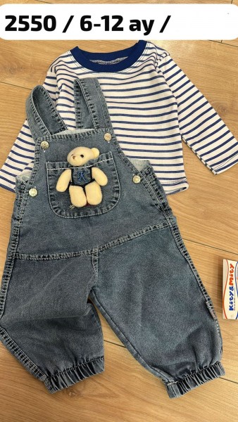Летний Джинсовый Комбинезон Для Мальчика Kity Mity (6-9-12мес.)
