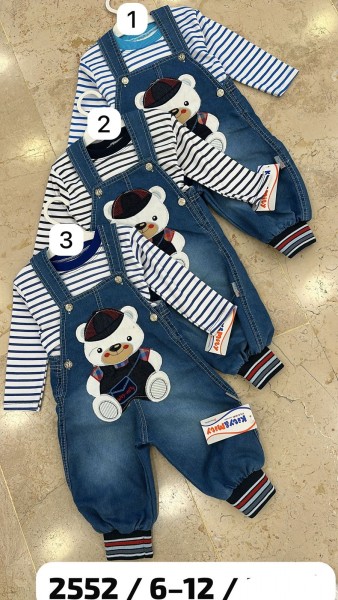 Летний Джинсовый Комбинезон Для Мальчика Kity Mity (6-9-12мес.)