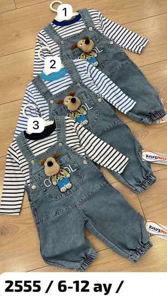 Летний Джинсовый Комбинезон Для Мальчика Kity Mity (6-9-12мес.)