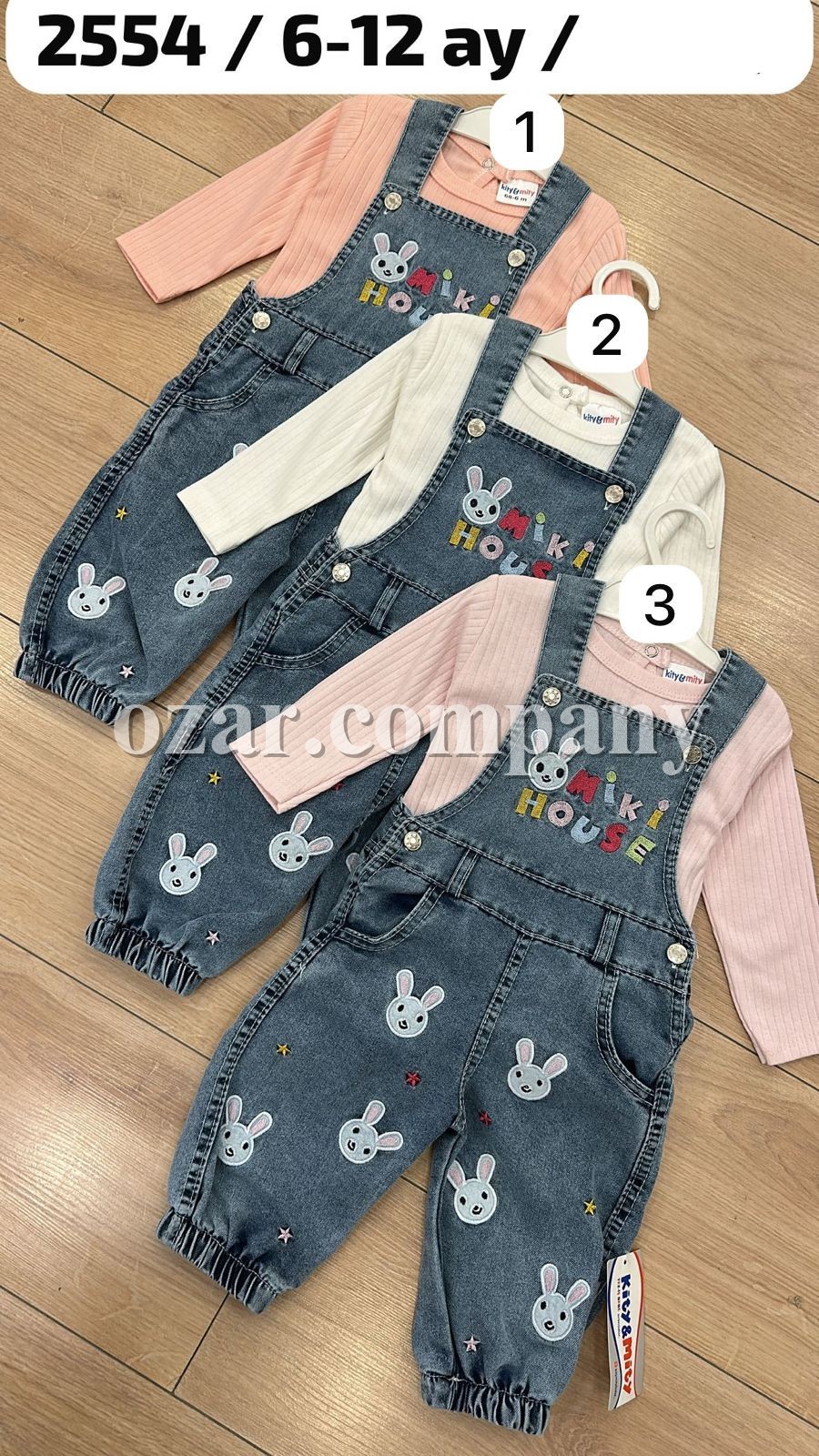 Летний Джинсовый Комбинезон Для Девочки Kity Mity (6-9-12мес.)