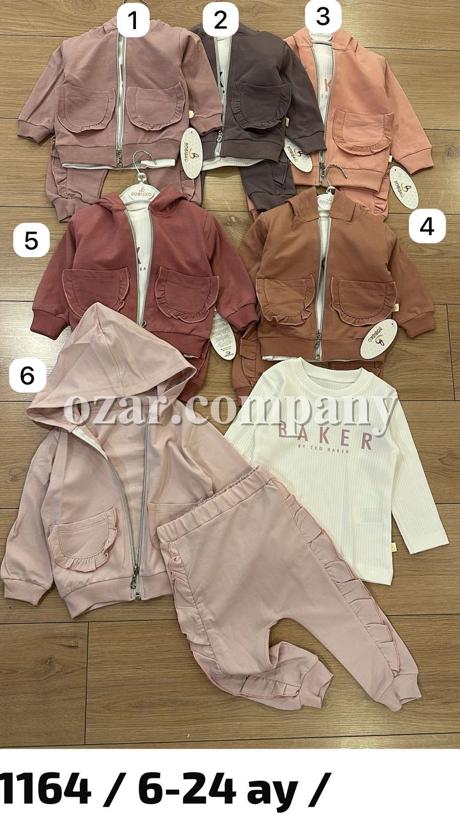 Костюм Тройка Для Девочки Bobisko (6-9-12-18-24мес.)