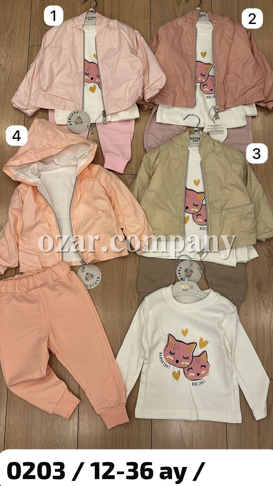 Костюм Тройка Для Девочки Partner (12-18-24-36мес.)