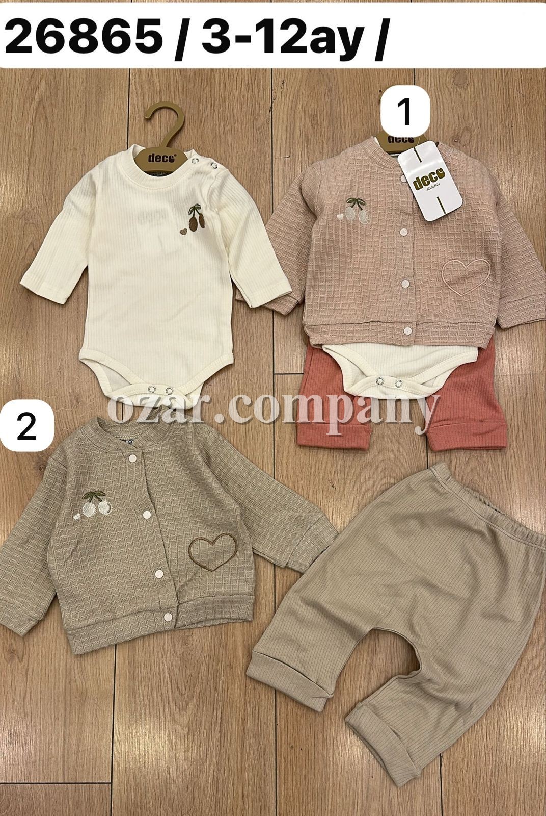 Комплект Для Девочки Deco (3-6/6-9/9-12мес.)