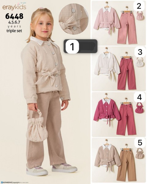 Костюм Тройка Для Девочки Eray Kids (4-5-6-7лет) 