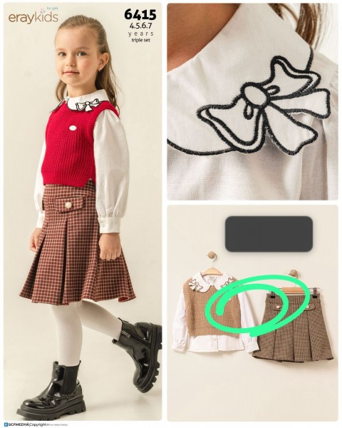 Костюм Тройка Для Девочки Eray Kids (4-5-6-7лет) 