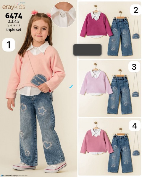 Костюм Тройка Для Девочки Eray Kids (2-3-4-5лет)