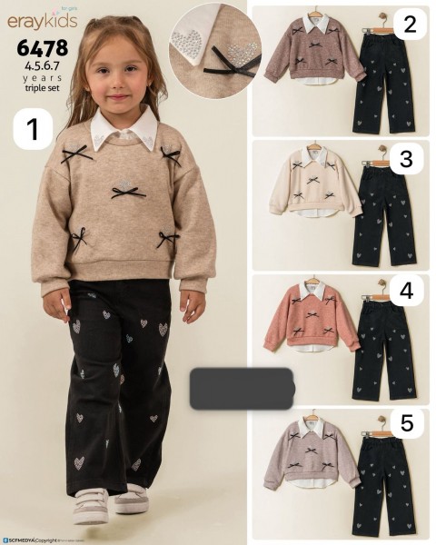 Костюм Тройка Для Девочки Eray Kids (4-5-6-7лет) 