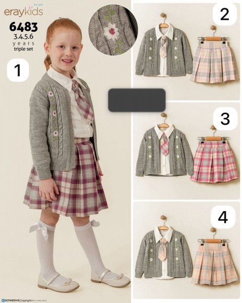 Костюм Тройка Для Девочки Eray Kids (3-4-5-6лет) 