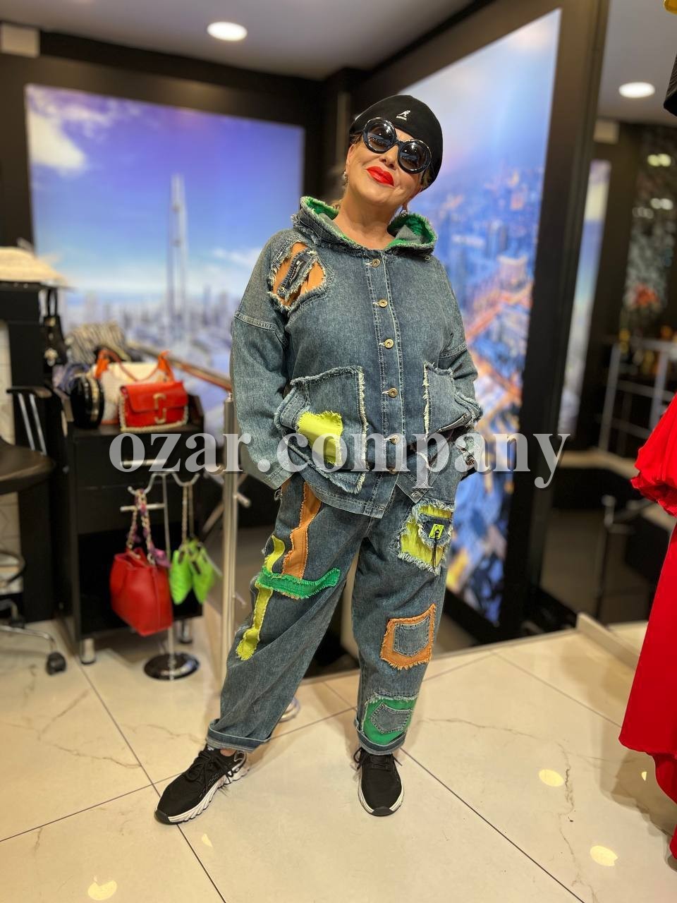 Женский Джинсовый Костюм Iness (Большие размеры)