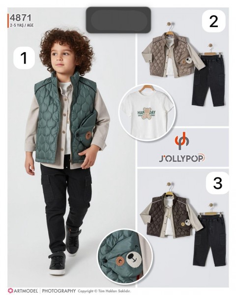 Костюм Тройка Для Мальчика Jolly Pop (2-3-4-5лет)