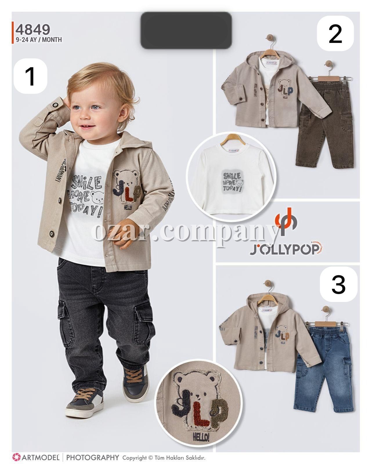 Костюм Тройка Для Мальчика Jolly Pop (9-12-18-24мес.)