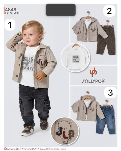 Костюм Тройка Для Мальчика Jolly Pop (9-12-18-24мес.)