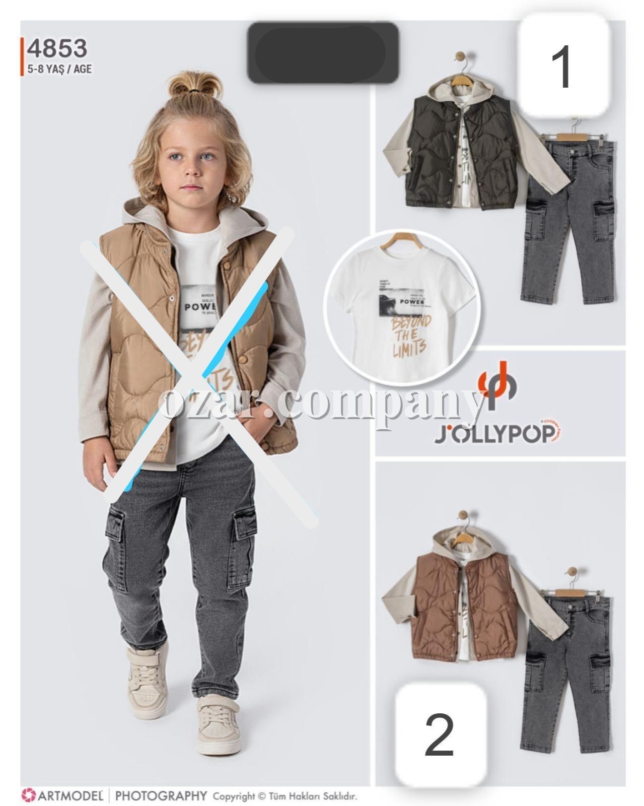 Костюм Тройка Для Мальчика Jolly Pop (5-6-7-8лет) 