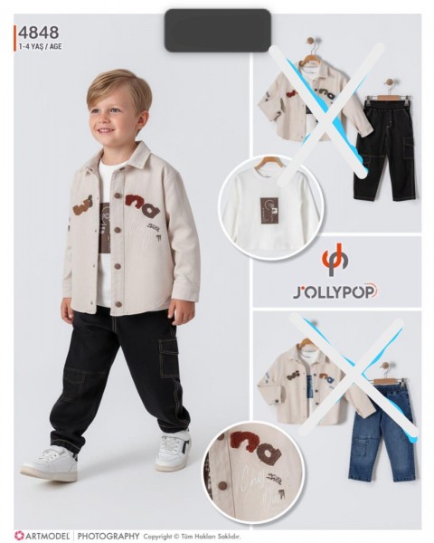 Костюм Тройка Для Мальчика Jolly Pop (1-2-3-4лет) 