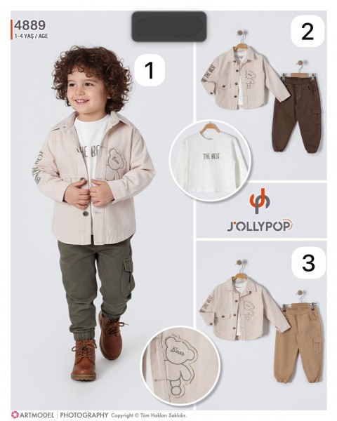 Костюм Тройка Для Мальчика Jolly Pop (1-2-3-4лет) 