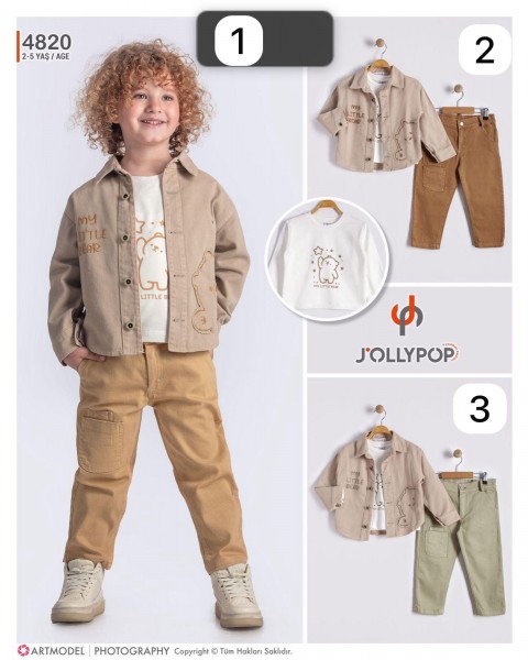 Костюм Тройка Для Мальчика Jolly Pop (2-3-4-5лет)