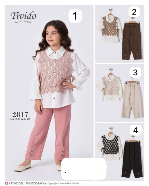 Костюм Тройка Для Девочки Tivido (6-8-10-12лет)