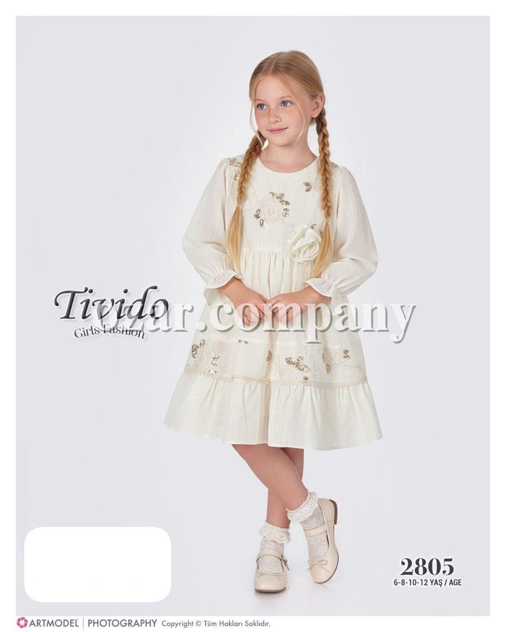 Платье Для Девочки Tivido (6-8-10-12лет)