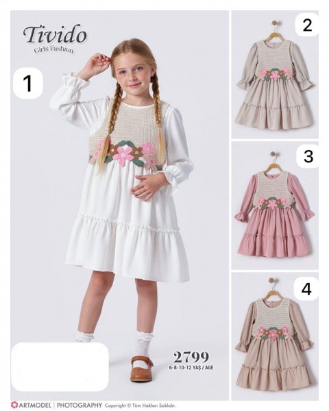 Платье Для Девочки Tivido (6-8-10-12лет)