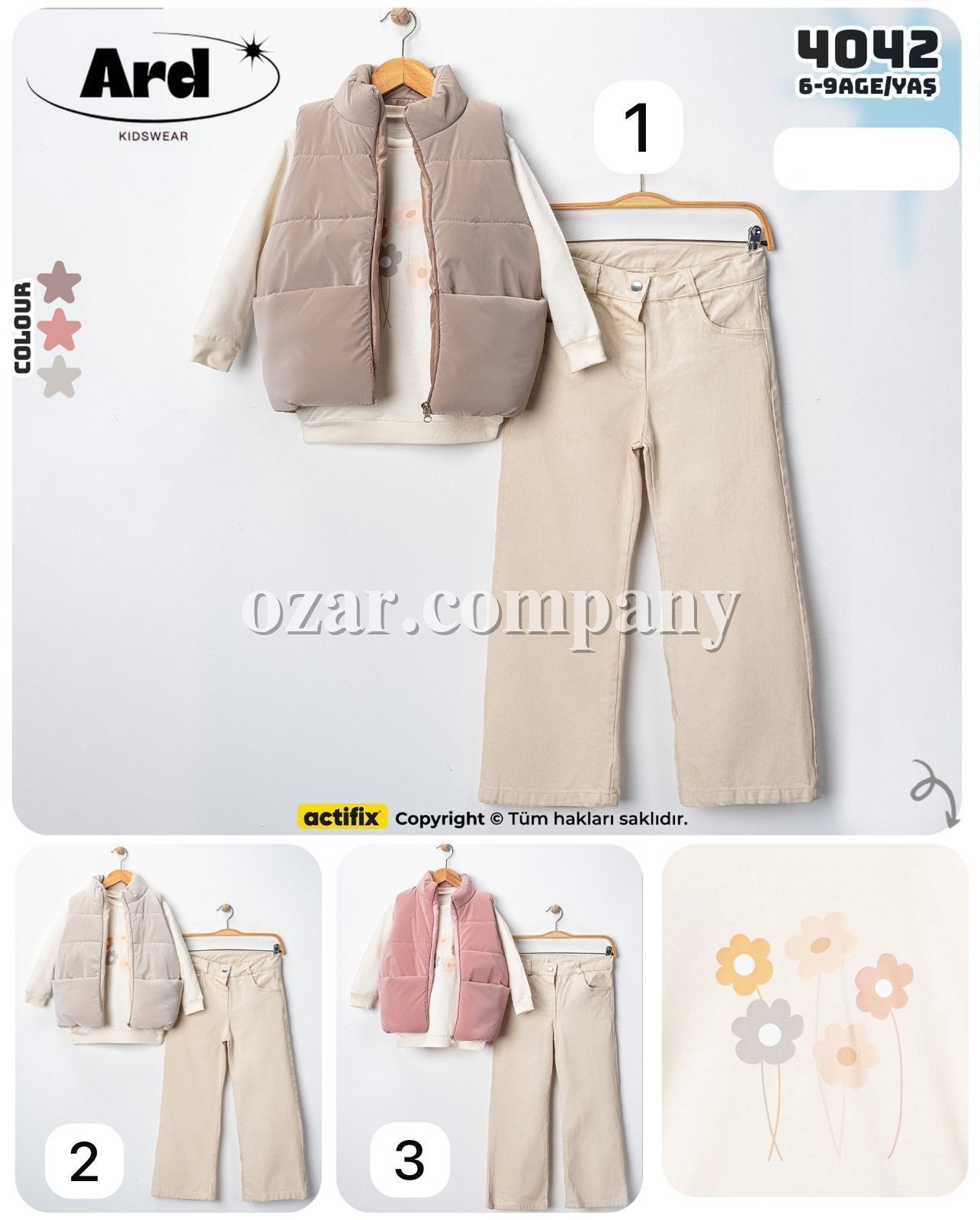 Костюм Тройка Для Девочки ARD (6-7-8-9лет) 