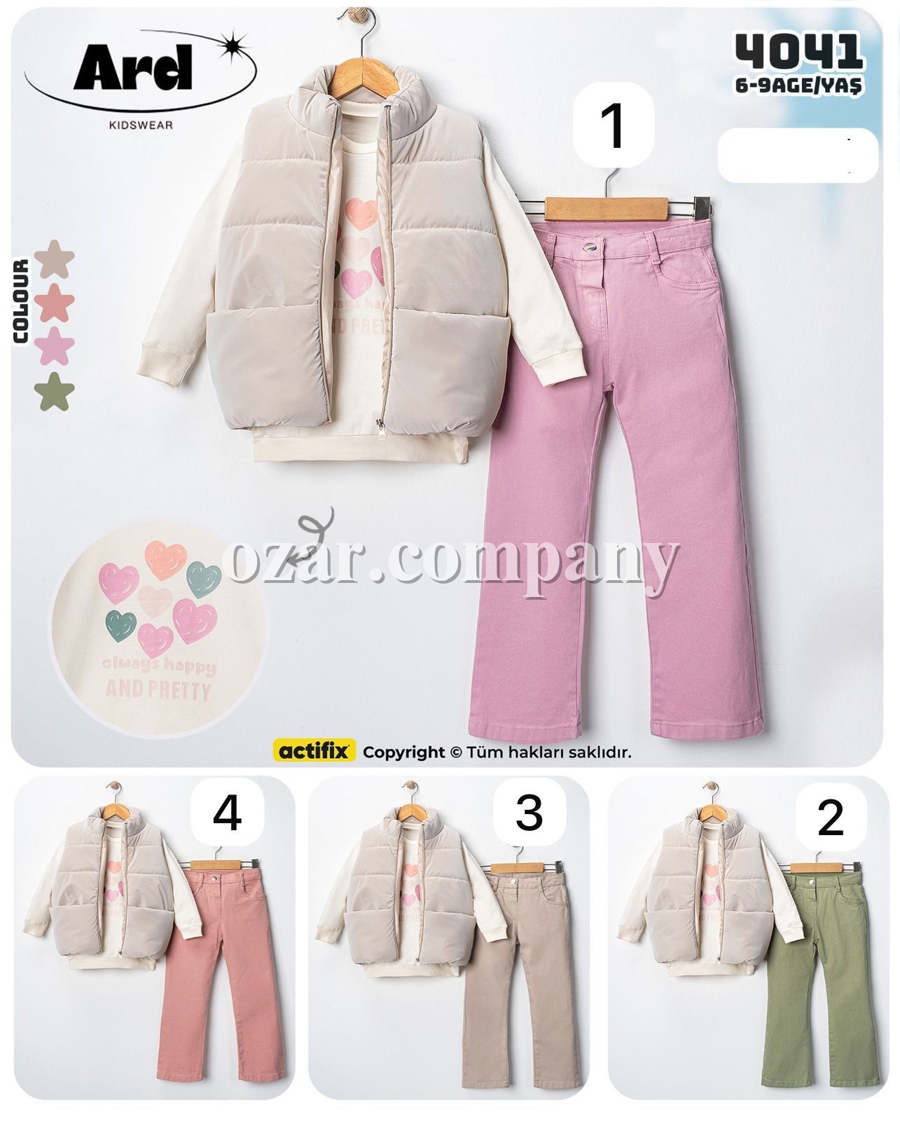 Костюм Тройка Для Девочки ARD (6-7-8-9лет) 