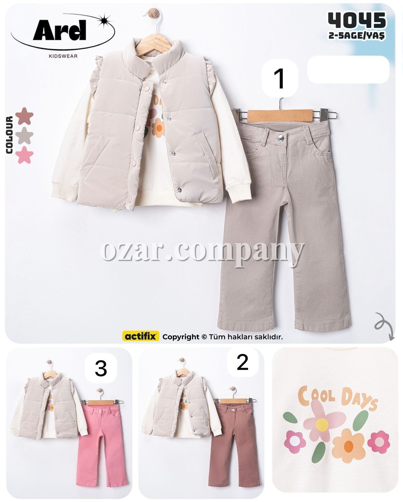 Костюм Тройка Для Девочки ARD (2-3-4-5лет)