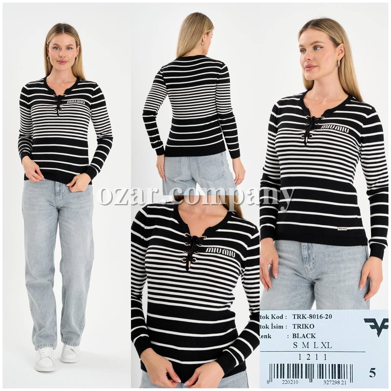 Женская Трикотажная Кофточка Miu Miu 