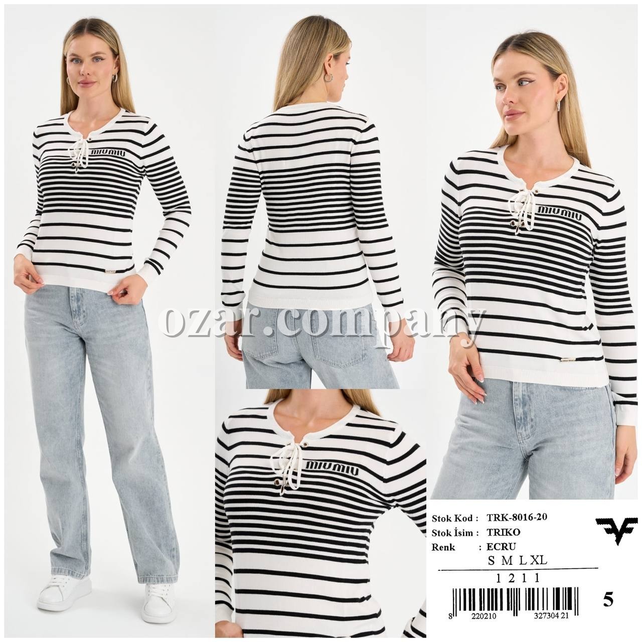 Женская Трикотажная Кофточка Miu Miu 