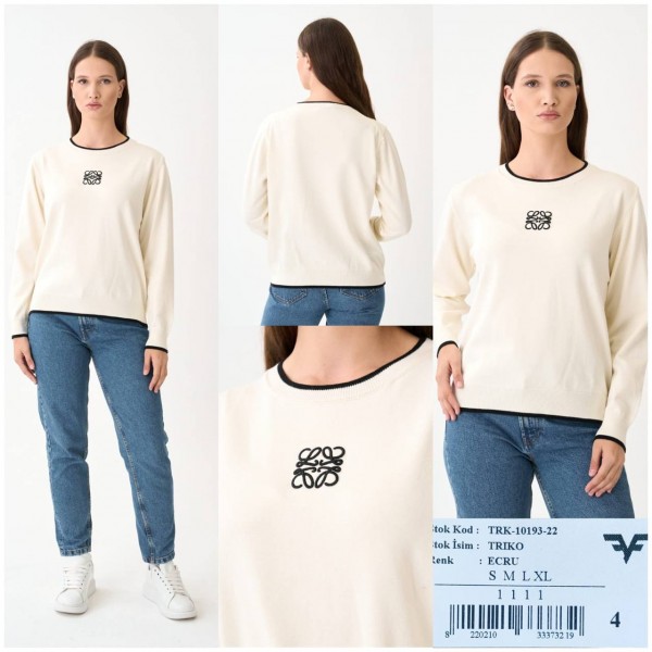 Женская Трикотажная Кофточка Loewe