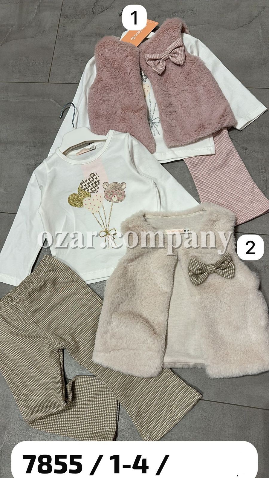 Костюм Тройка Для Девочки Baby Rose (1-2-3-4лет) 