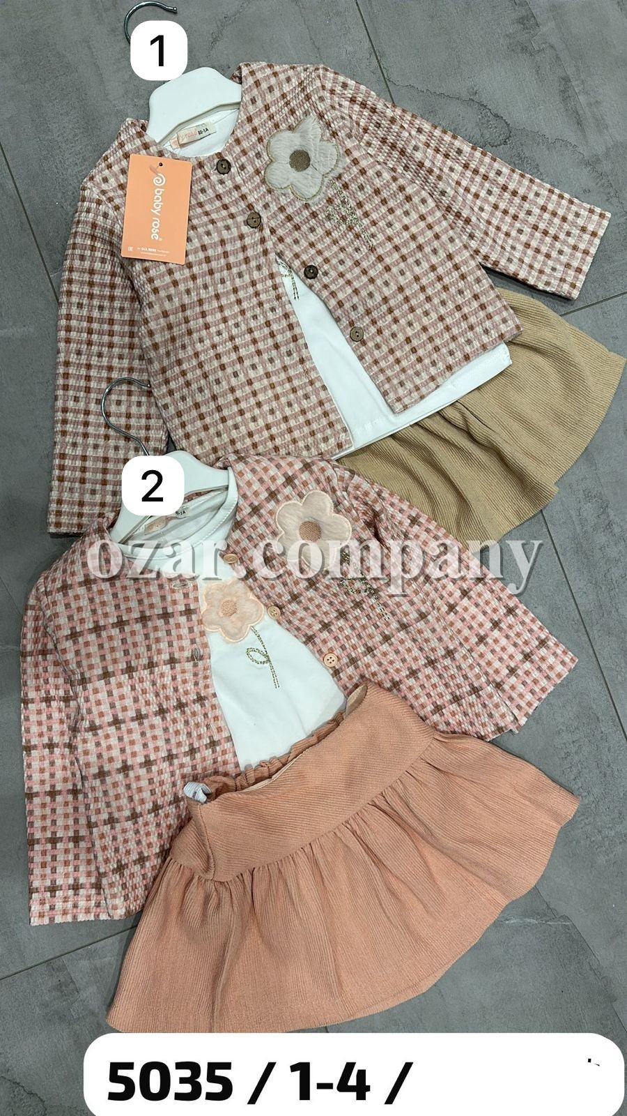 Костюм Тройка Для Девочки Baby Rose (1-2-3-4лет) 