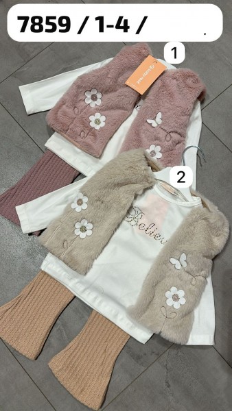 Костюм Тройка Для Девочки Baby Rose (1-2-3-4лет) 