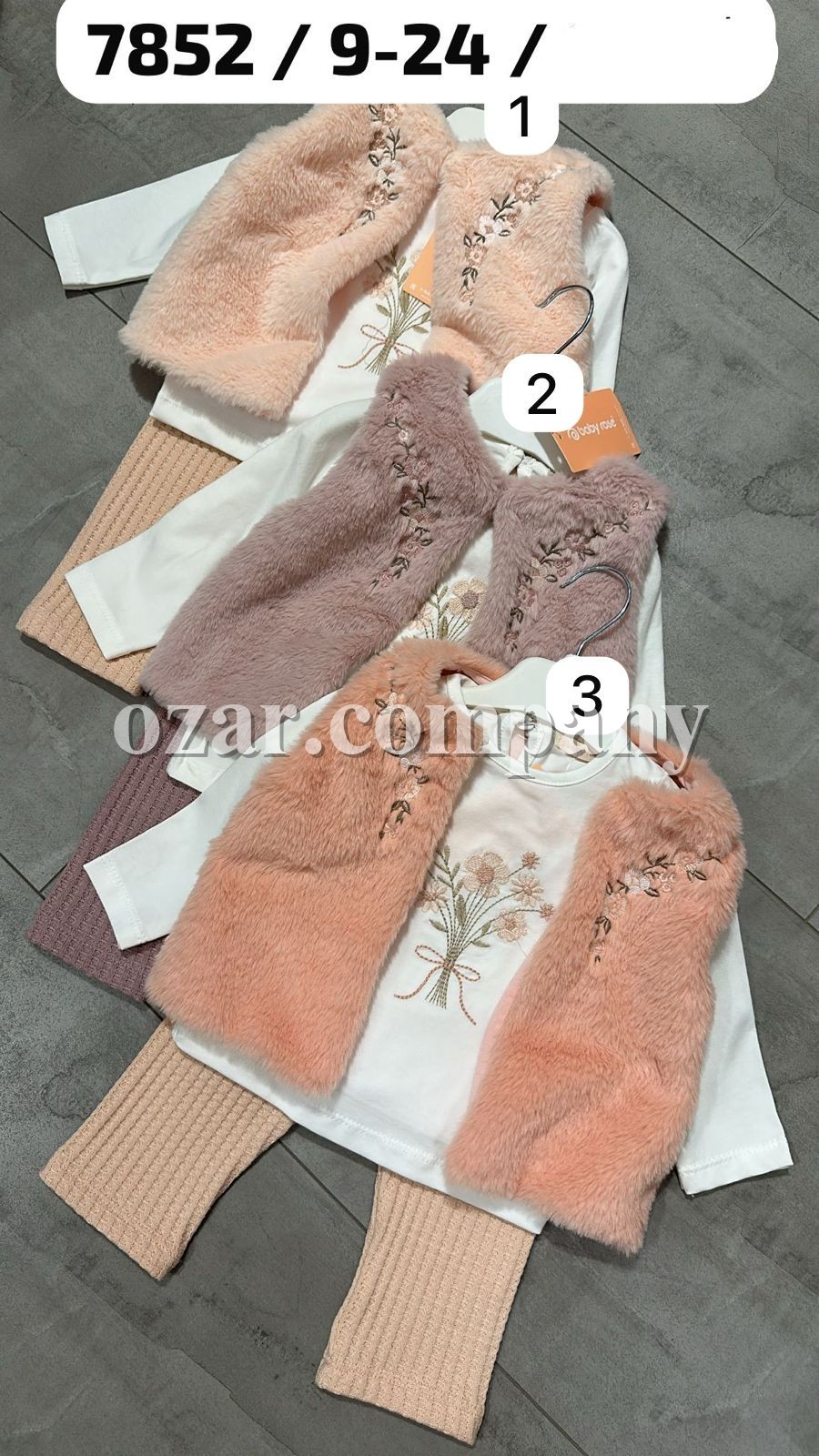 Костюм Тройка Для Девочки Baby Rose (9-12-18-24мес.)