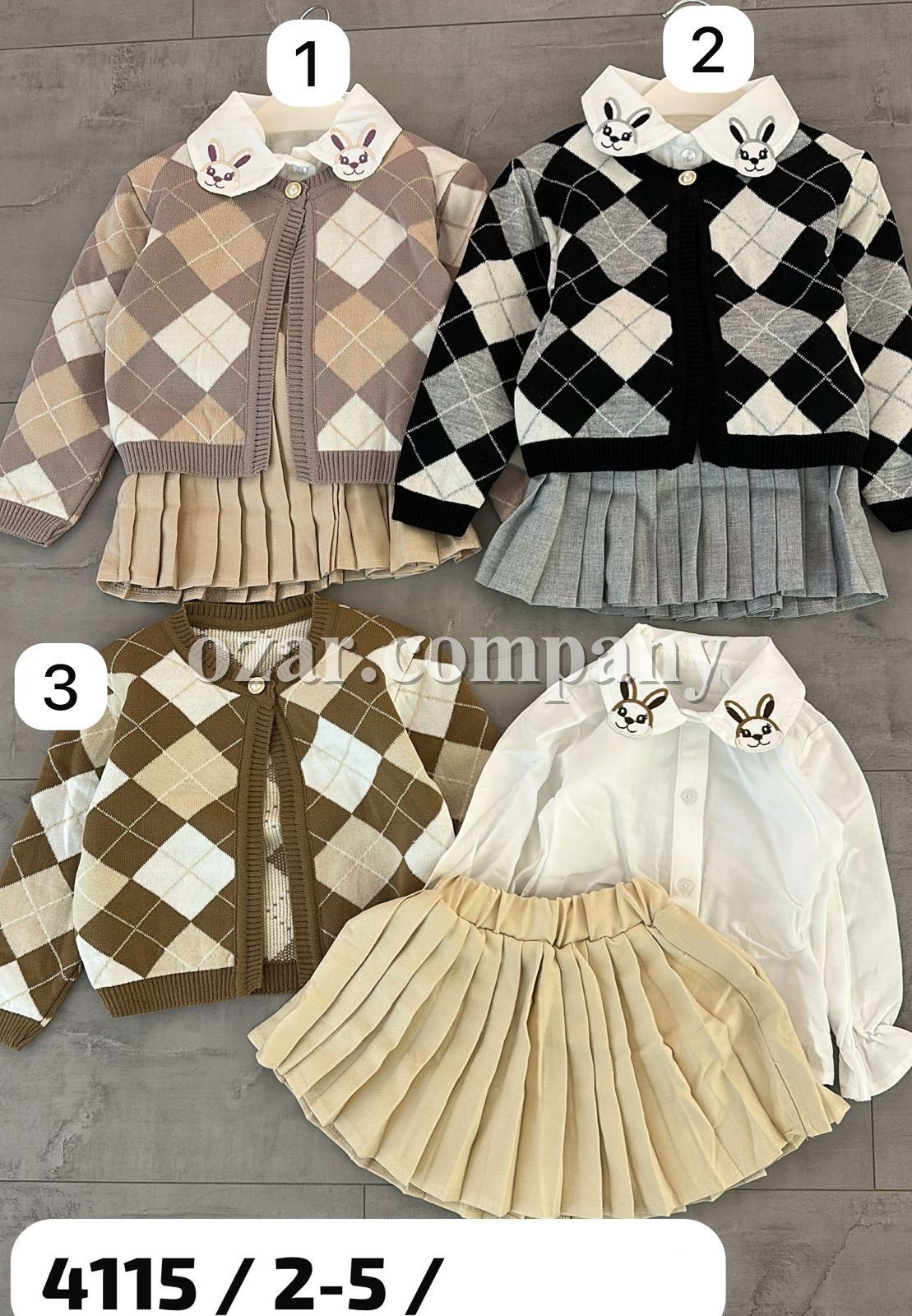 Костюм Тройка Для Девочки Lumia (2-3-4-5лет)