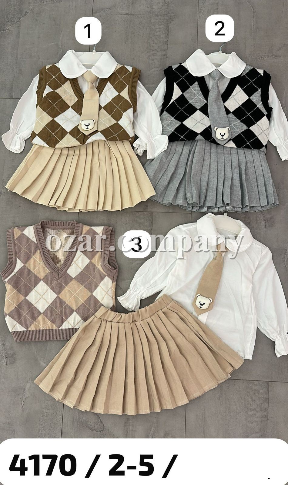 Костюм Тройка Для Девочки Lumia (2-3-4-5лет)