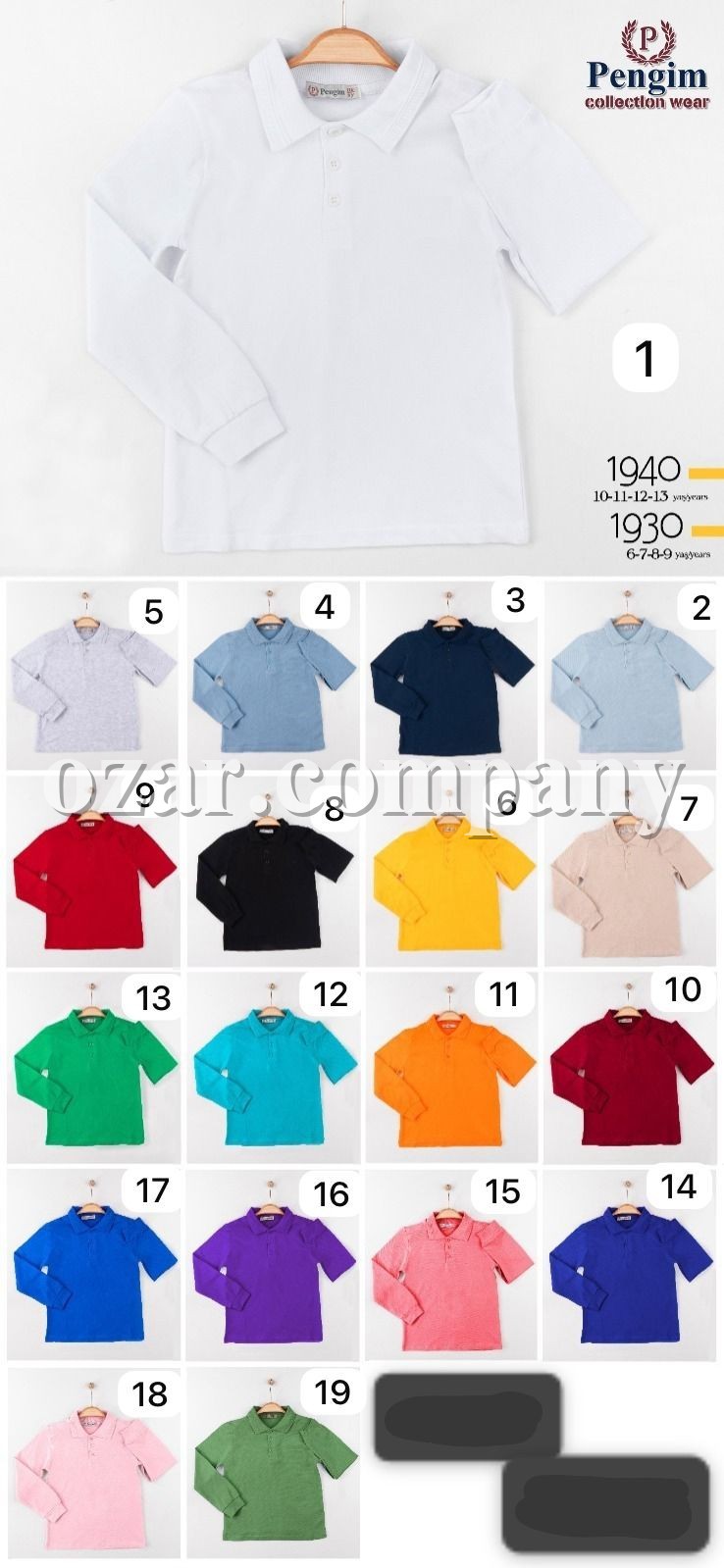 Свитшот Поло Для Мальчика Pengim (10-11-12-13лет) 