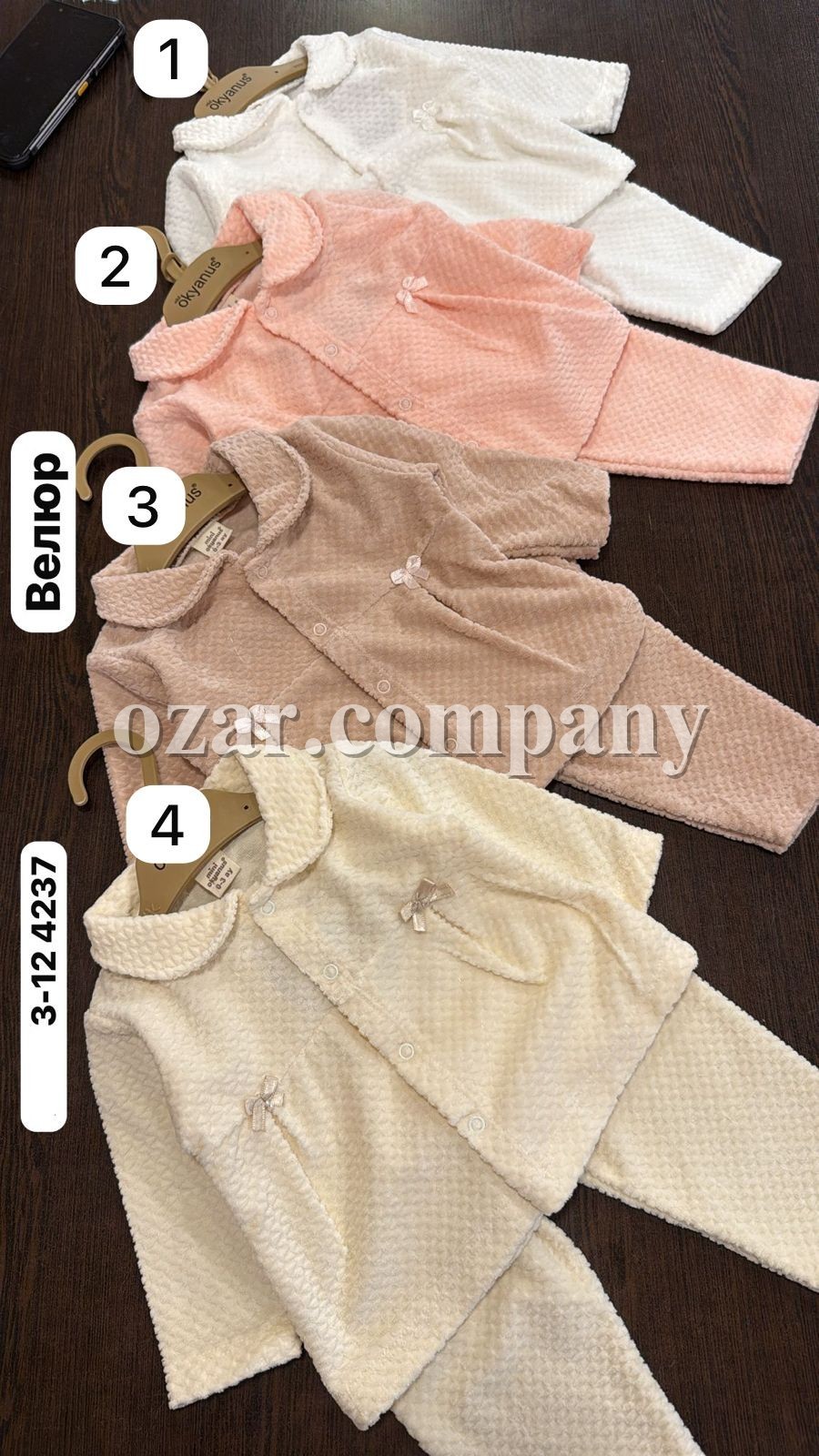 Велюровый Костюм Для Девочки Okyanus (3-6-9-12мес.)