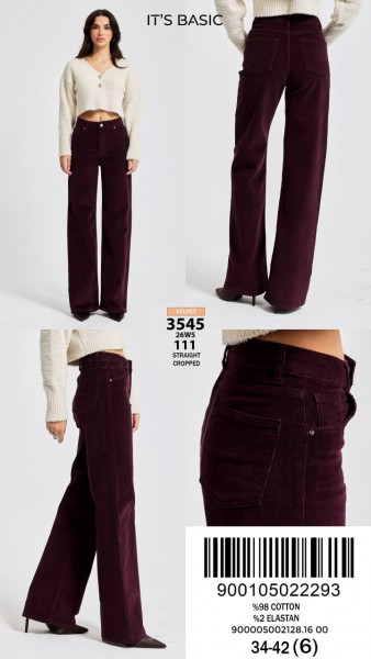 Женские Вельветовые Джинсы ITS Basic  