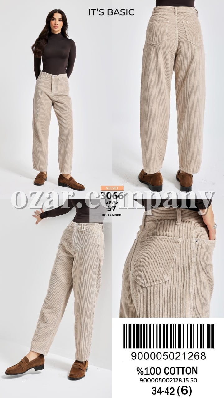 Женские Вельветовые Джинсы ITS Basic  