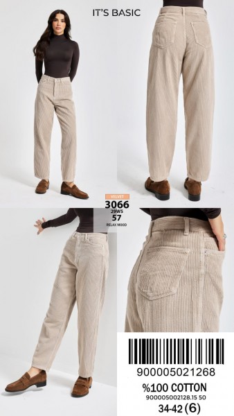 Женские Вельветовые Джинсы ITS Basic  