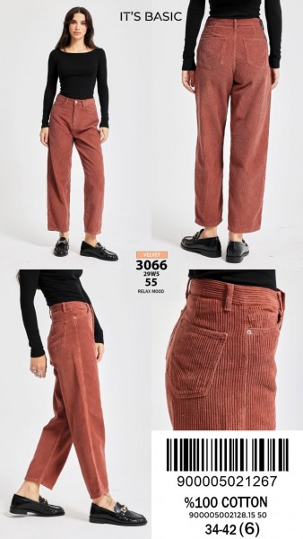 Женские Вельветовые Джинсы ITS Basic  