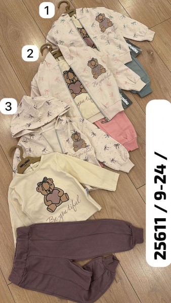 Костюм Тройка Для Девочки Minamino (9-12-18-24мес.)