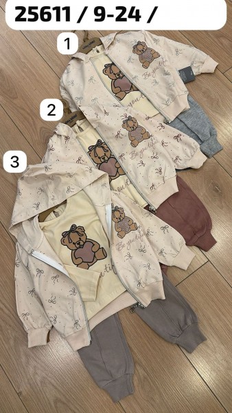 Костюм Тройка Для Девочки Minamino (9-12-18-24мес.)