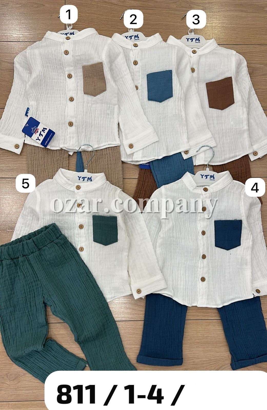 Муслиновый Костюм Для Мальчика YTM (1-2-3-4лет) 