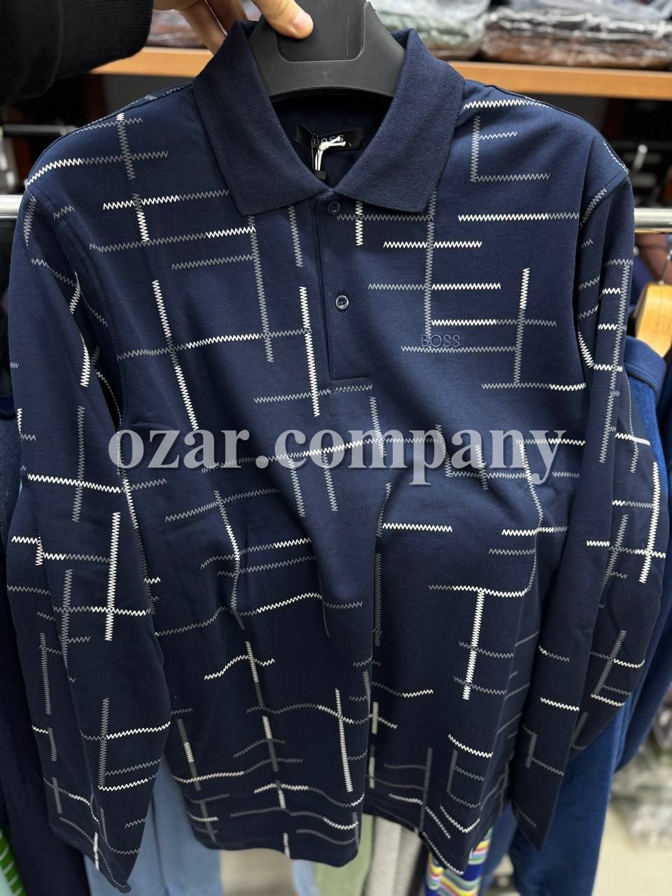 Мужская Футболка На Длинный Рукав Boss