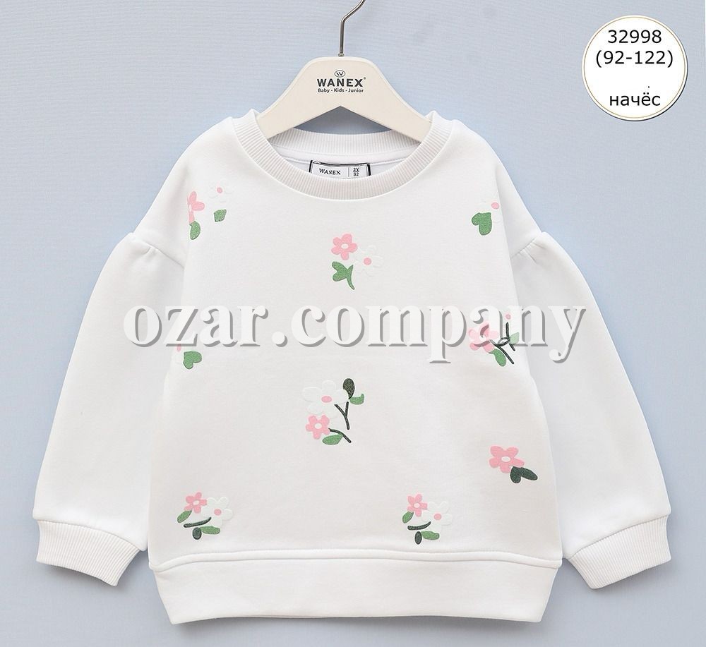 Свитшот На Флисе Для Девочки Wanex (2-3-4-5-6-7лет) 