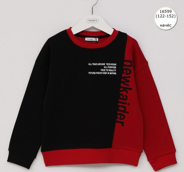 Свитшот На Флисе Для Мальчика Wanex (7-8-9-10-11-12лет) 