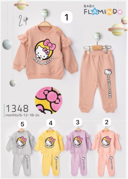 Костюм Двунитка Для Девочки Flamindo (6-12-18-24мес.)
