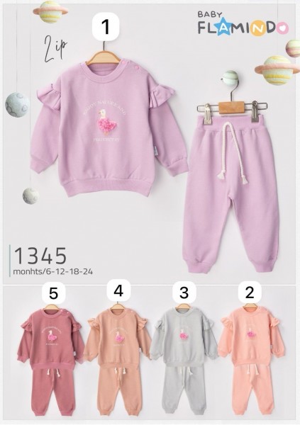 Костюм Двунитка Для Девочки Flamindo (6-12-18-24мес.)